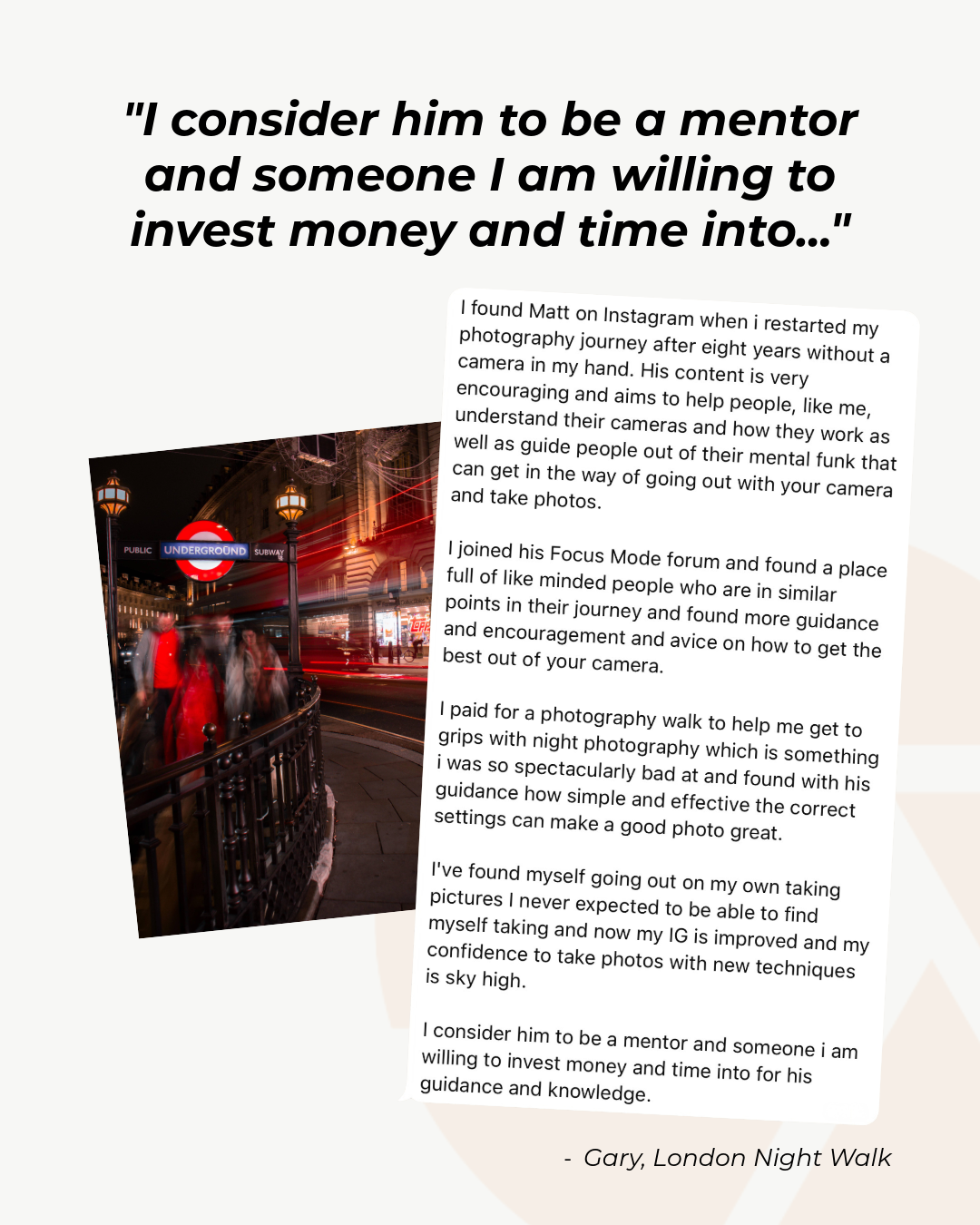 Focus Mode - Photography Walks